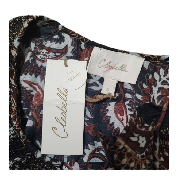 NWT Cleobella Jillian Blouse in Avalon Block Print Revolve size small - Picture 8 of 11